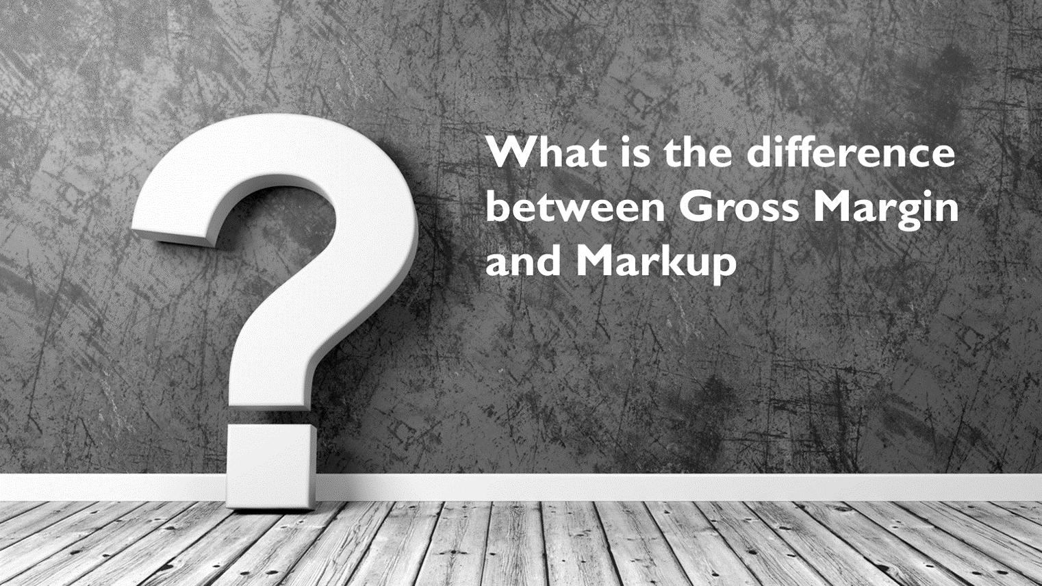 Difference Between Gross Margin and Markup