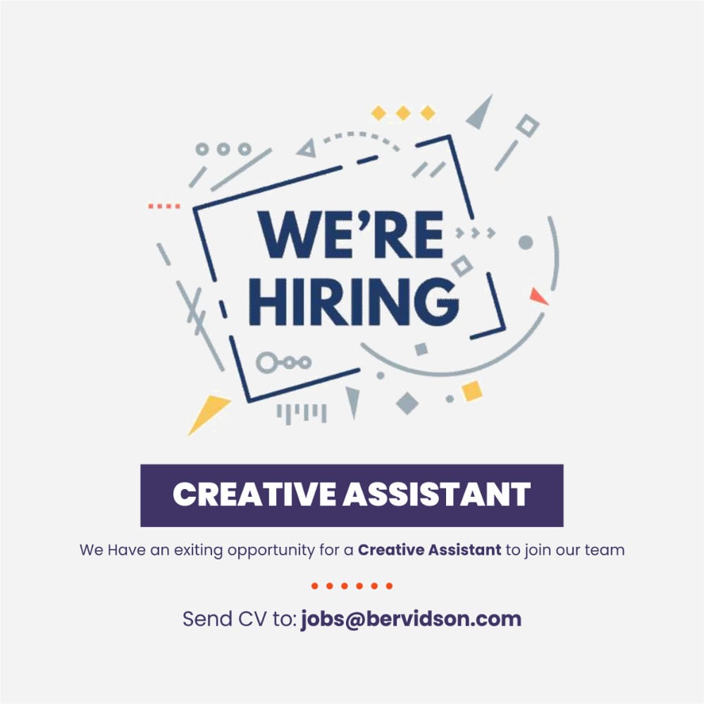 A great job opportunity - Creative Assistant